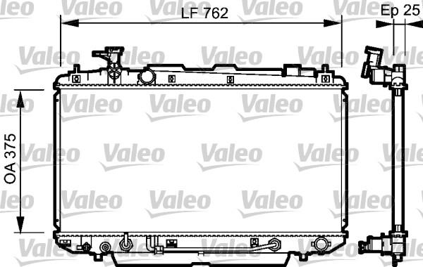 Valeo 734493 - Radiators, Motora dzesēšanas sistēma www.autospares.lv