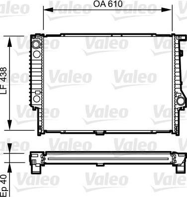 Valeo 734615 - Radiators, Motora dzesēšanas sistēma www.autospares.lv