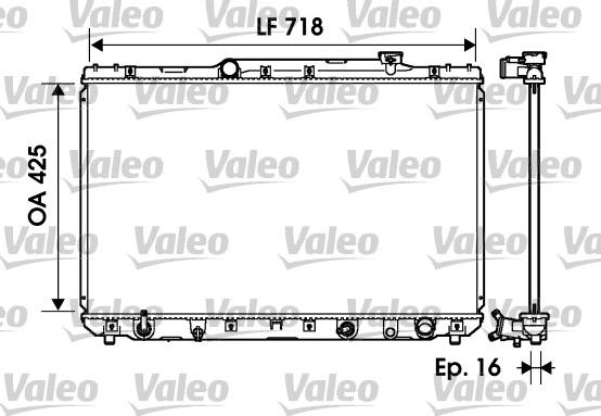 Valeo 734193 - Radiators, Motora dzesēšanas sistēma www.autospares.lv