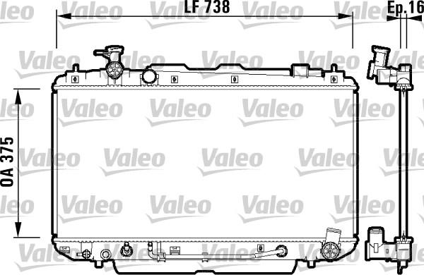 Valeo 734183 - Radiators, Motora dzesēšanas sistēma www.autospares.lv