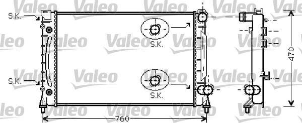 Valeo 734859 - Radiators, Motora dzesēšanas sistēma www.autospares.lv