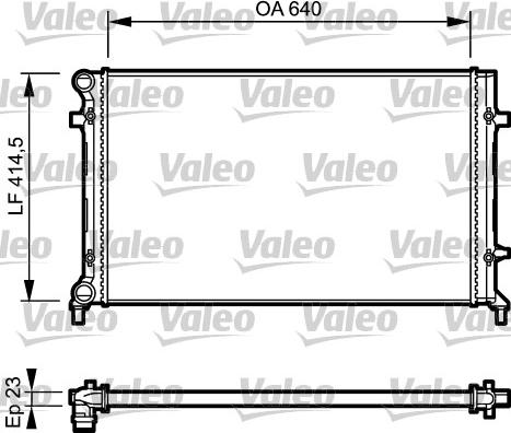 Valeo 734332 - Radiators, Motora dzesēšanas sistēma www.autospares.lv
