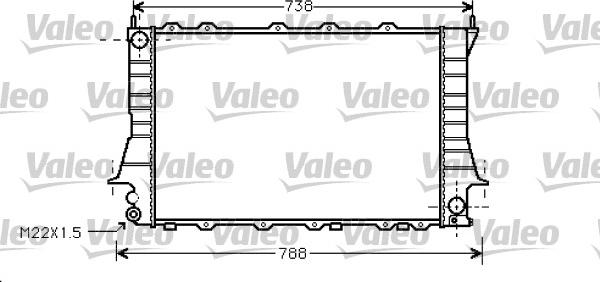 Valeo 734751 - Radiators, Motora dzesēšanas sistēma www.autospares.lv