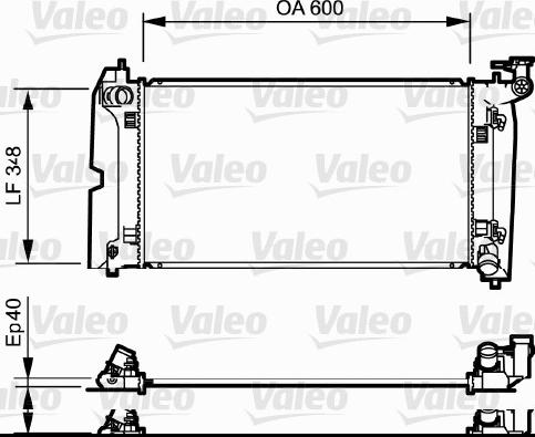 Valeo 734711 - Radiators, Motora dzesēšanas sistēma www.autospares.lv