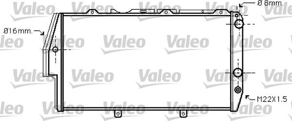 Valeo 734738 - Radiators, Motora dzesēšanas sistēma www.autospares.lv