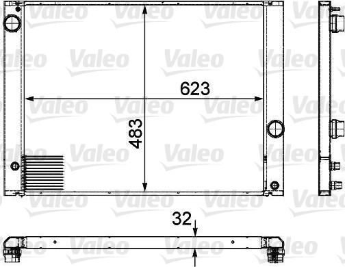 Valeo 735476 - Radiators, Motora dzesēšanas sistēma www.autospares.lv