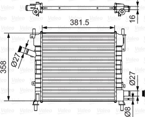 Valeo 735478 - Radiators, Motora dzesēšanas sistēma www.autospares.lv