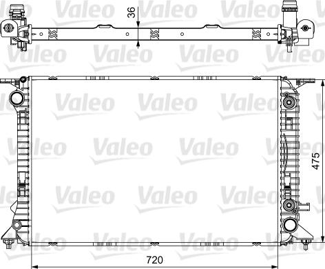Valeo 735473 - Radiators, Motora dzesēšanas sistēma www.autospares.lv