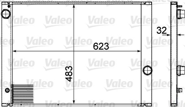 Valeo 735477 - Radiators, Motora dzesēšanas sistēma www.autospares.lv