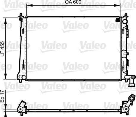 Valeo 735564 - Radiators, Motora dzesēšanas sistēma www.autospares.lv
