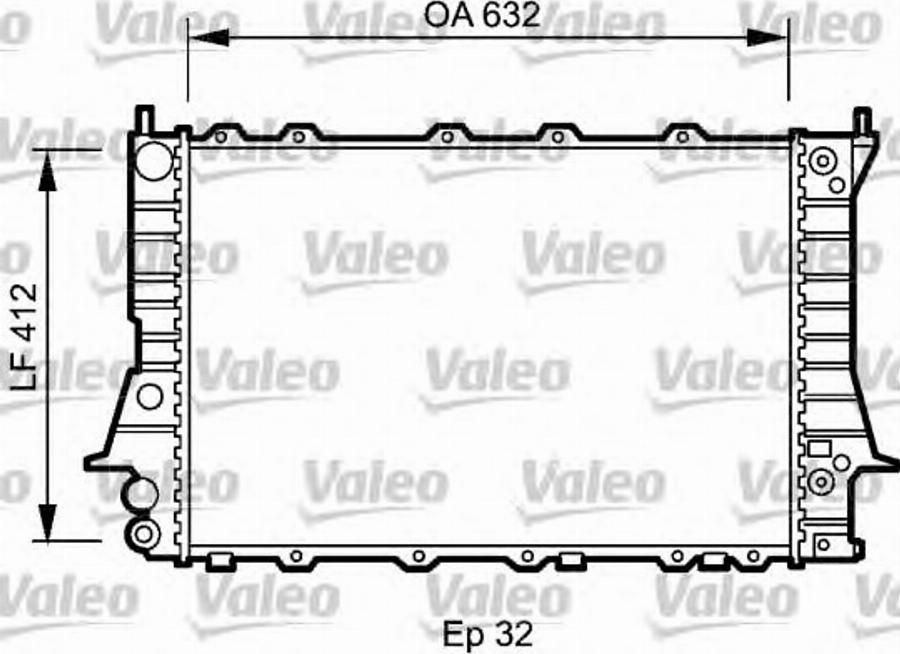 Valeo 735094 - Radiators, Motora dzesēšanas sistēma www.autospares.lv