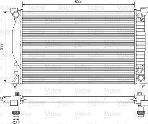 Valeo 735093 - Radiators, Motora dzesēšanas sistēma www.autospares.lv