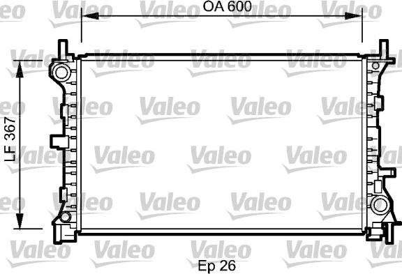 Valeo 735046 - Radiators, Motora dzesēšanas sistēma www.autospares.lv