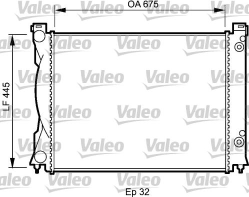Valeo 735026 - Radiators, Motora dzesēšanas sistēma www.autospares.lv
