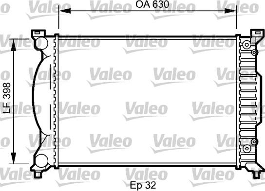 Valeo 735023 - Radiators, Motora dzesēšanas sistēma www.autospares.lv