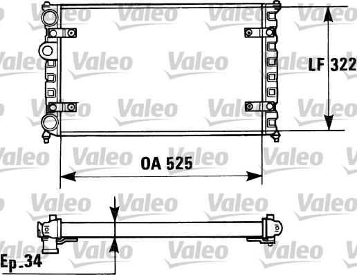 Valeo 730947 - Radiators, Motora dzesēšanas sistēma www.autospares.lv