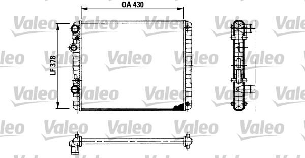 Valeo 730956 - Radiators, Motora dzesēšanas sistēma www.autospares.lv