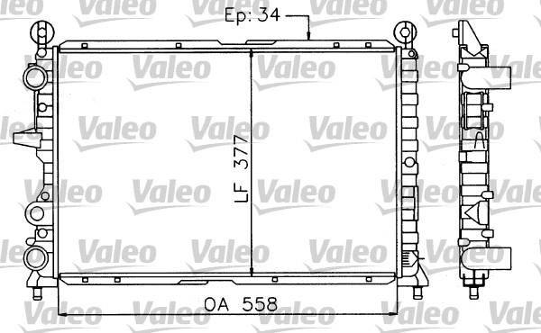Valeo 730963 - Radiators, Motora dzesēšanas sistēma www.autospares.lv