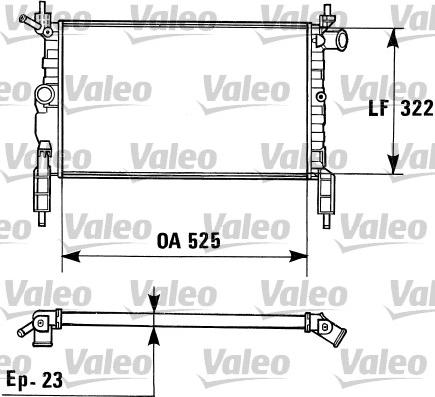 Valeo 730975 - Radiators, Motora dzesēšanas sistēma www.autospares.lv