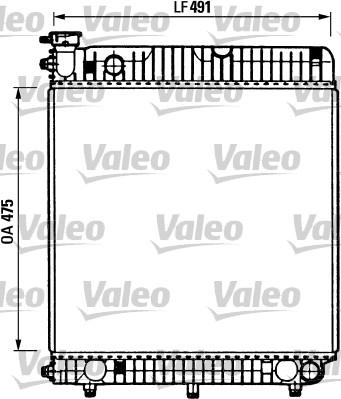 Valeo 730883 - Radiators, Motora dzesēšanas sistēma www.autospares.lv