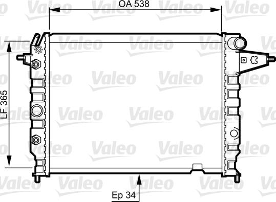 Valeo 730396 - Radiators, Motora dzesēšanas sistēma www.autospares.lv