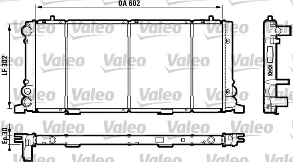 Valeo 730349 - Radiators, Motora dzesēšanas sistēma www.autospares.lv