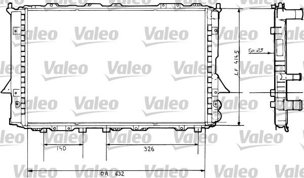 Valeo 730360 - Radiators, Motora dzesēšanas sistēma www.autospares.lv