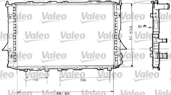 Valeo 730362 - Radiators, Motora dzesēšanas sistēma www.autospares.lv