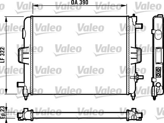 Valeo 731495 - Radiators, Motora dzesēšanas sistēma www.autospares.lv