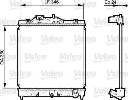 Valeo 731434 - Radiators, Motora dzesēšanas sistēma www.autospares.lv