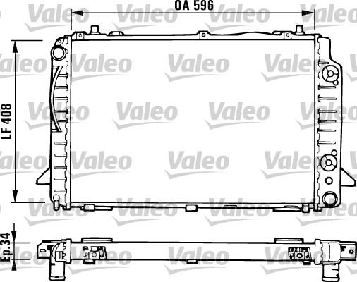 Valeo 731430 - Radiators, Motora dzesēšanas sistēma www.autospares.lv