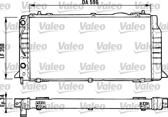 Valeo 731422 - Radiators, Motora dzesēšanas sistēma www.autospares.lv