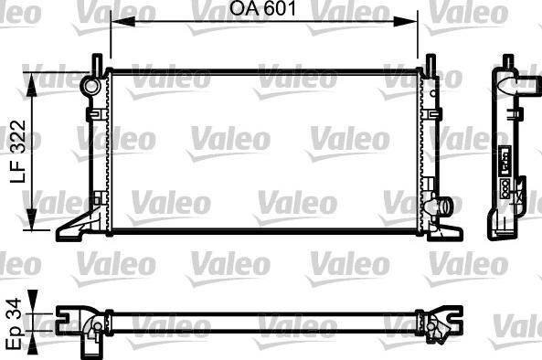 Valeo 731595 - Radiators, Motora dzesēšanas sistēma www.autospares.lv