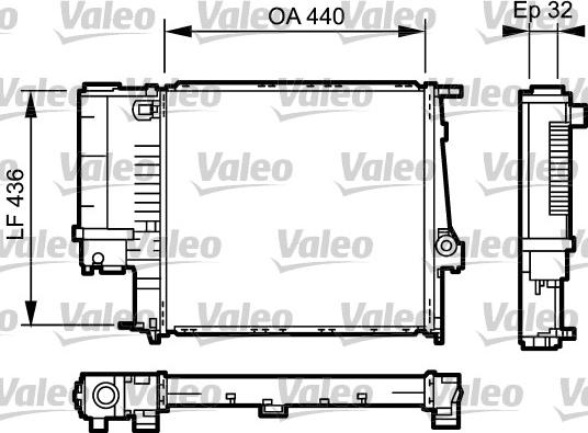 Valeo 731511 - Radiators, Motora dzesēšanas sistēma www.autospares.lv