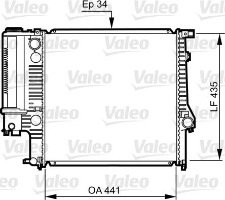 Valeo 731512 - Radiators, Motora dzesēšanas sistēma www.autospares.lv