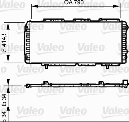 Valeo 731611 - Radiators, Motora dzesēšanas sistēma www.autospares.lv