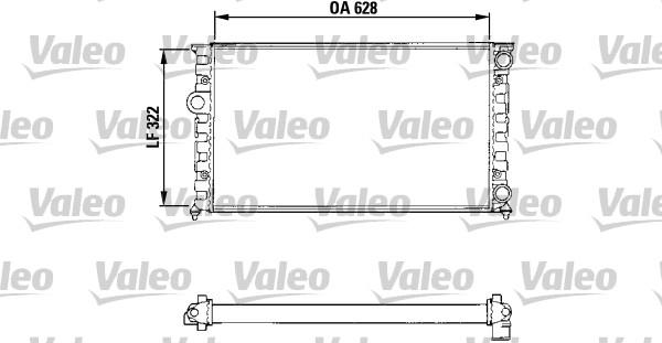 Valeo 731025 - Radiators, Motora dzesēšanas sistēma www.autospares.lv