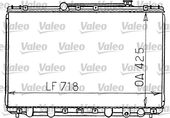 Valeo 731196 - Radiators, Motora dzesēšanas sistēma www.autospares.lv