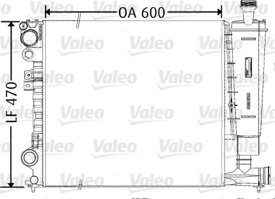 Valeo 731165 - Radiators, Motora dzesēšanas sistēma www.autospares.lv