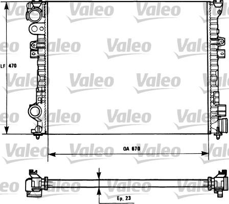 Valeo 731166 - Radiators, Motora dzesēšanas sistēma www.autospares.lv