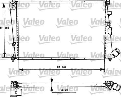 Valeo 731184 - Radiators, Motora dzesēšanas sistēma www.autospares.lv