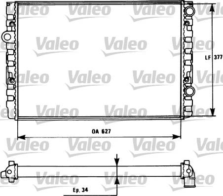 Valeo 731127 - Radiators, Motora dzesēšanas sistēma www.autospares.lv