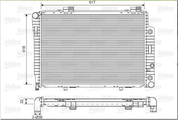 Valeo 731805 - Radiators, Motora dzesēšanas sistēma www.autospares.lv