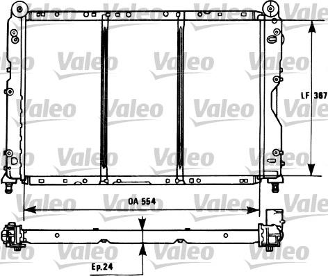Valeo 731253 - Radiators, Motora dzesēšanas sistēma www.autospares.lv
