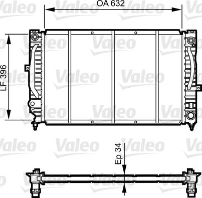 Valeo 731756 - Radiators, Motora dzesēšanas sistēma www.autospares.lv