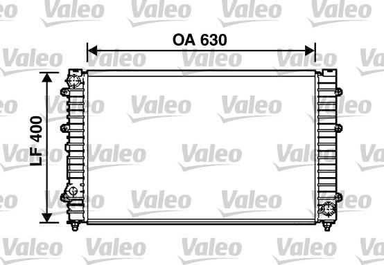 Valeo 731758 - Radiators, Motora dzesēšanas sistēma www.autospares.lv