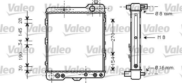 Valeo 731760 - Radiators, Motora dzesēšanas sistēma www.autospares.lv