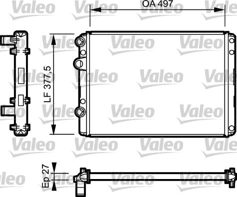 Valeo 732953 - Radiators, Motora dzesēšanas sistēma www.autospares.lv