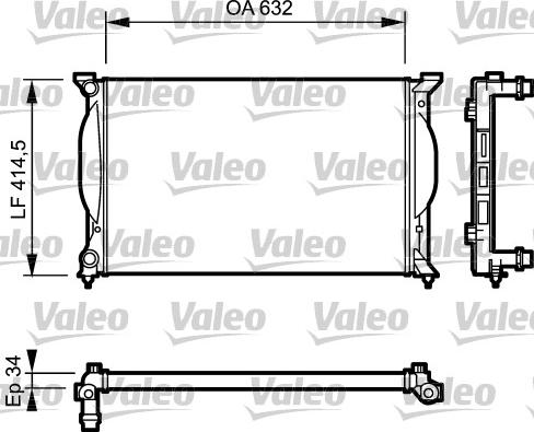 Valeo 732963 - Radiators, Motora dzesēšanas sistēma www.autospares.lv