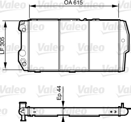 Valeo 732440 - Radiators, Motora dzesēšanas sistēma www.autospares.lv